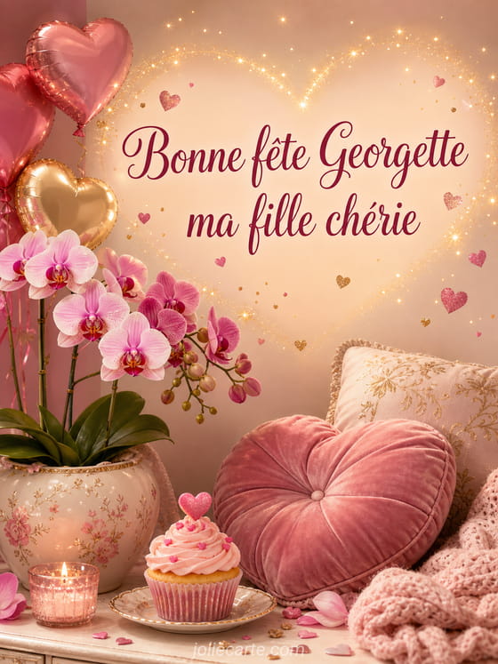 Carte bonne fête Georgette