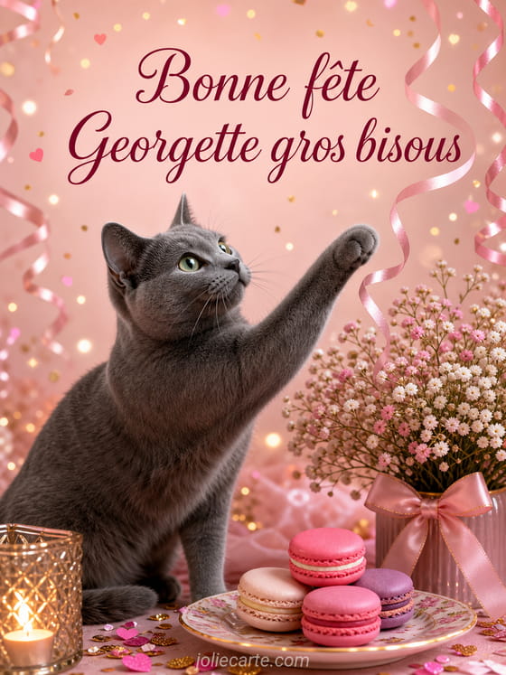 Carte bonne fête Georgette