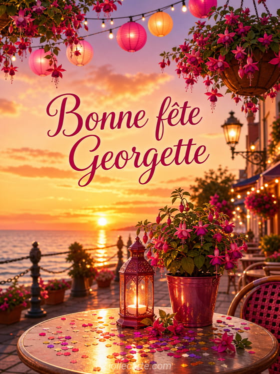 Carte bonne fête Georgette