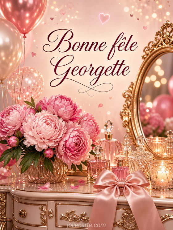 Carte bonne fête Georgette