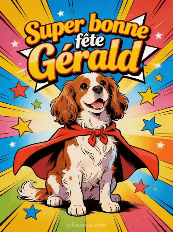 Bonne fête Gérald - Gerald gif bonne fete gratuit