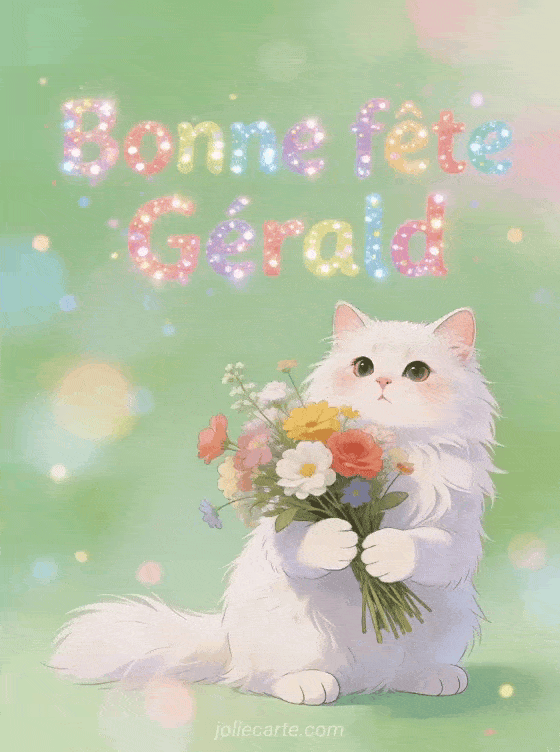 Bonne fête Gérald - Gerald gif bonne fete