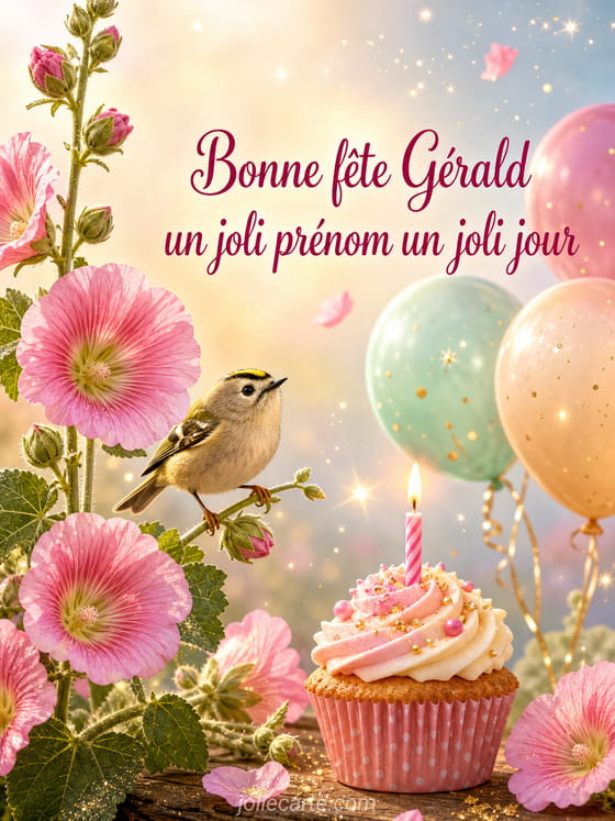 Carte bonne fête Gérald