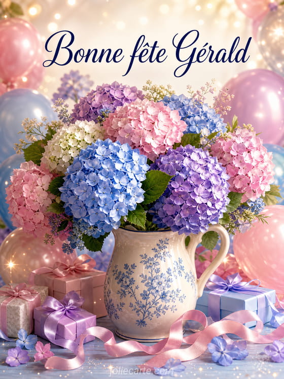 Carte bonne fête Gérald