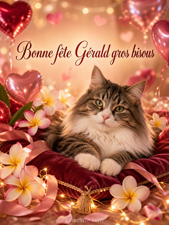Carte bonne fête Gérald