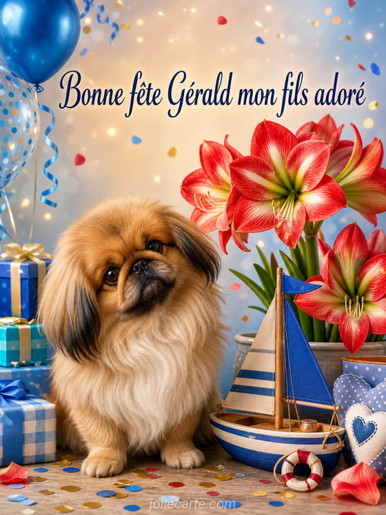 Carte bonne fête Gérald