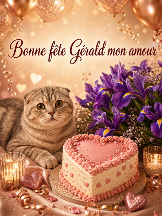 Carte bonne fête Gérald