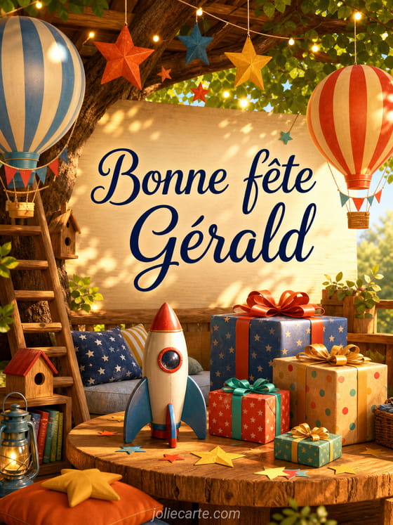 Carte bonne fête Gérald