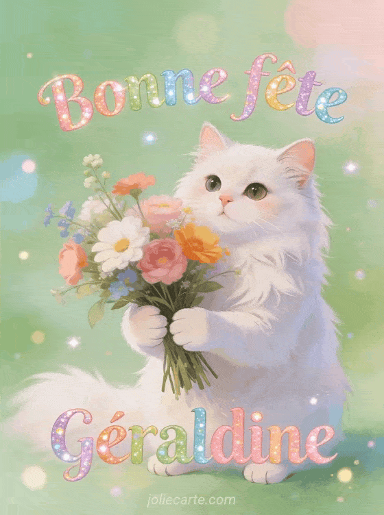Bonne fête Géraldine - Geraldine gif bonne fete
