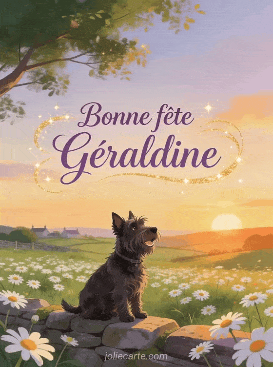 Bonne fête Géraldine - Bonne fete geraldine fleurs