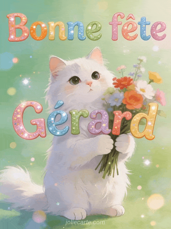 Bonne fête Gerard - Gerard gif bonne fete