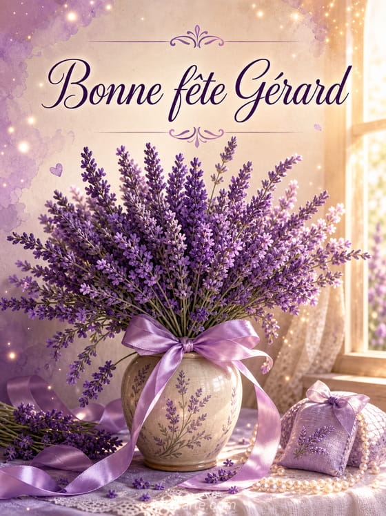 Carte bonne fĂȘte GĂ©rard