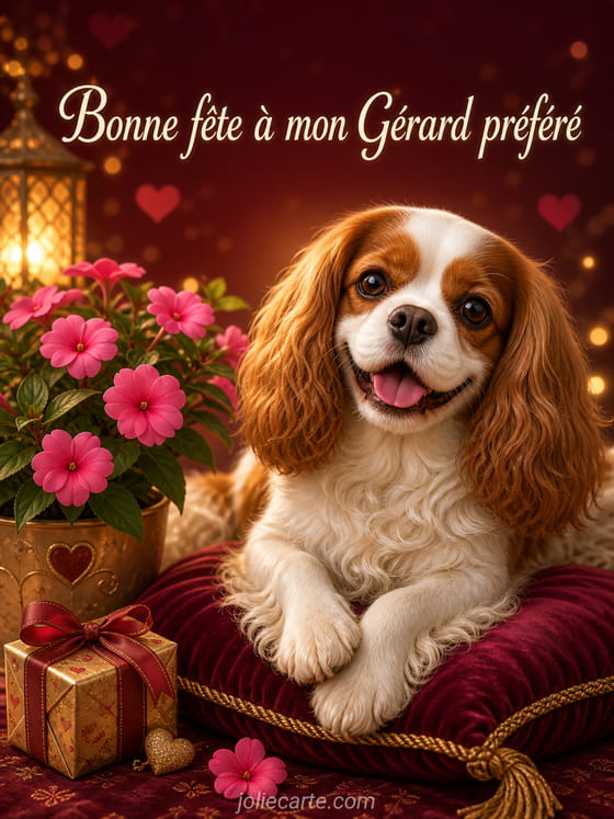 Carte bonne fĂȘte GĂ©rard