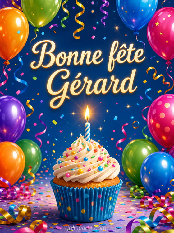 Carte bonne fĂȘte GĂ©rard