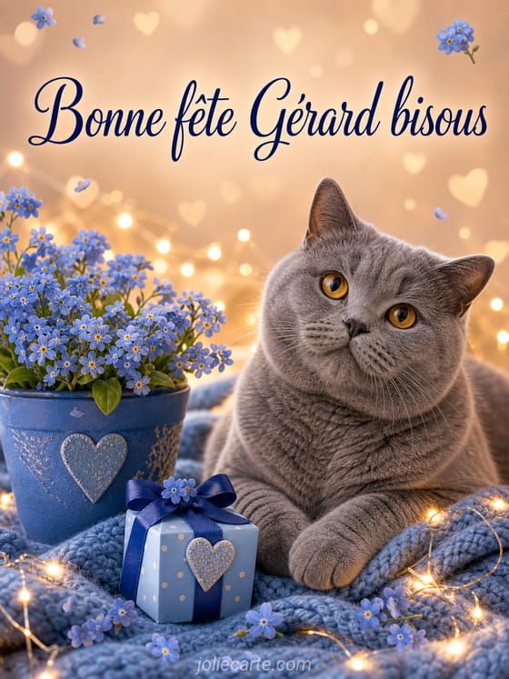 Carte bonne fĂȘte GĂ©rard