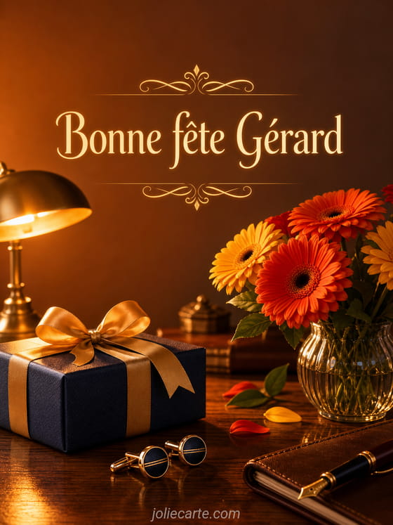 Carte bonne fĂȘte GĂ©rard