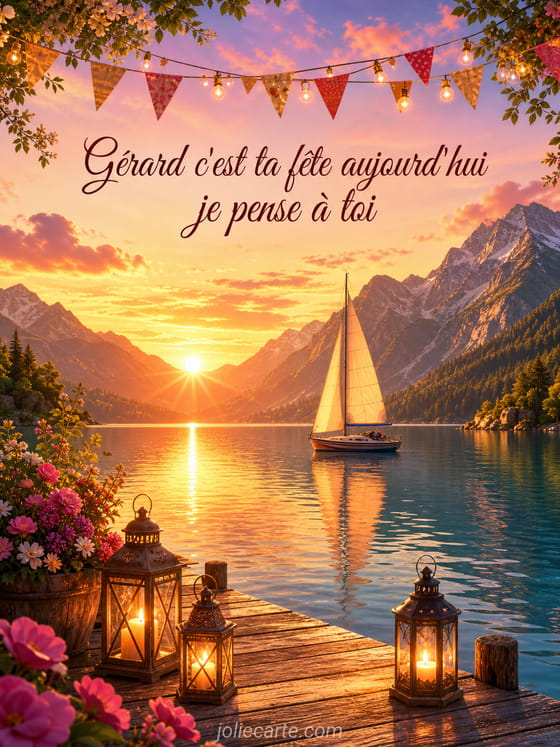 Carte bonne fĂȘte GĂ©rard