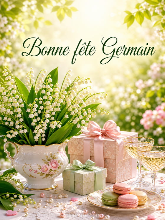 Carte bonne fête Germain
