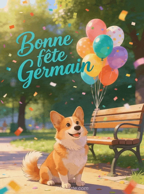 Bonne fête Germain - Bonne fete germain chien