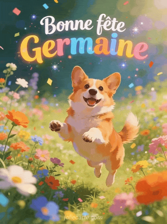 Bonne fête Germaine - Germaine gif bonne fete gratuit