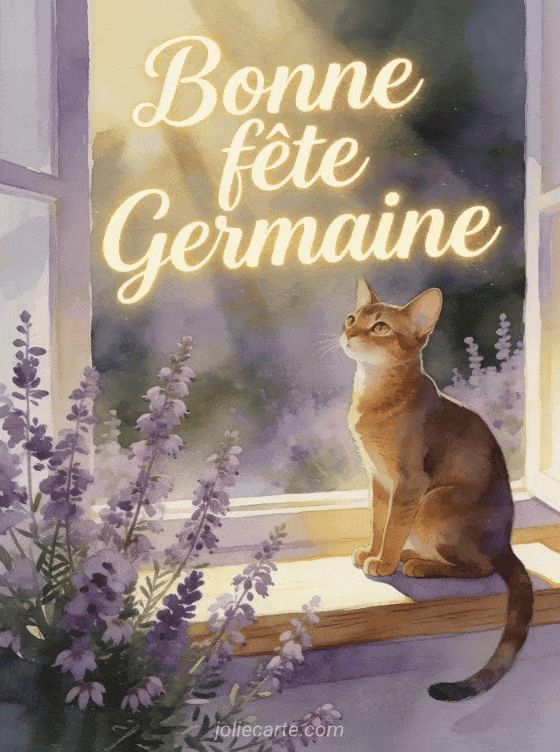 Bonne fête Germaine - Carte bonne fete germaine gratuite