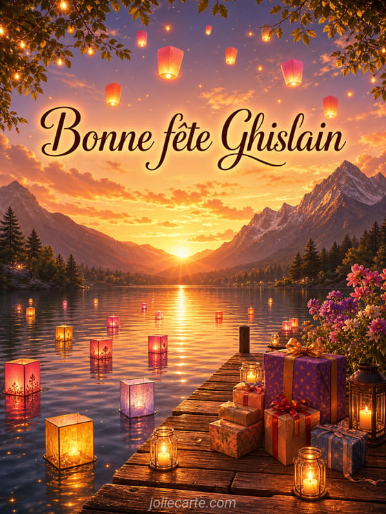 Carte bonne fĂȘte Ghislain