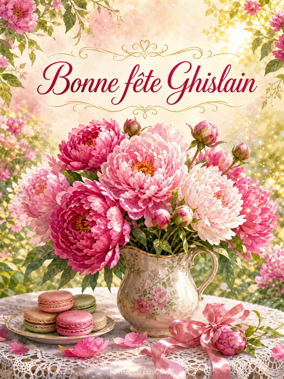 Carte bonne fĂȘte Ghislain