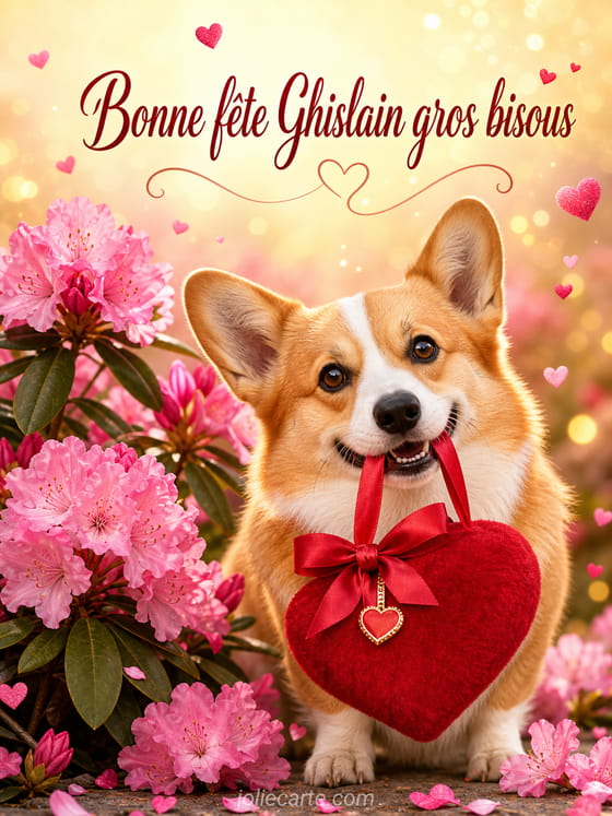 Carte bonne fĂȘte Ghislain