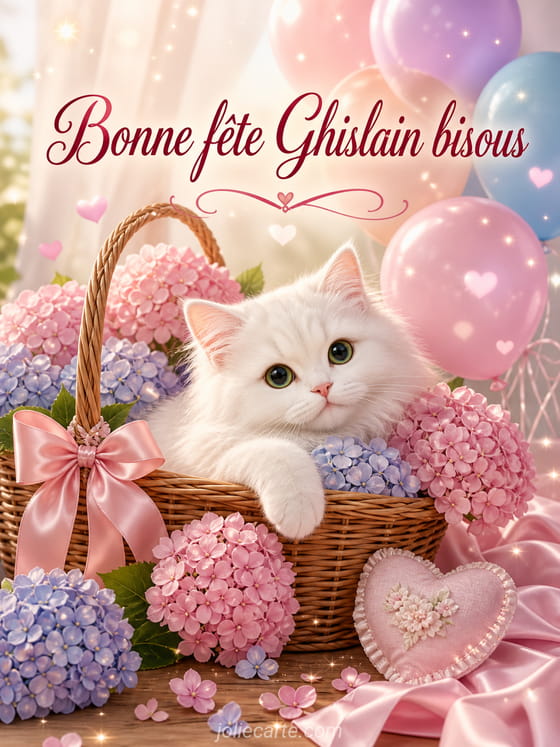 Carte bonne fĂȘte Ghislain