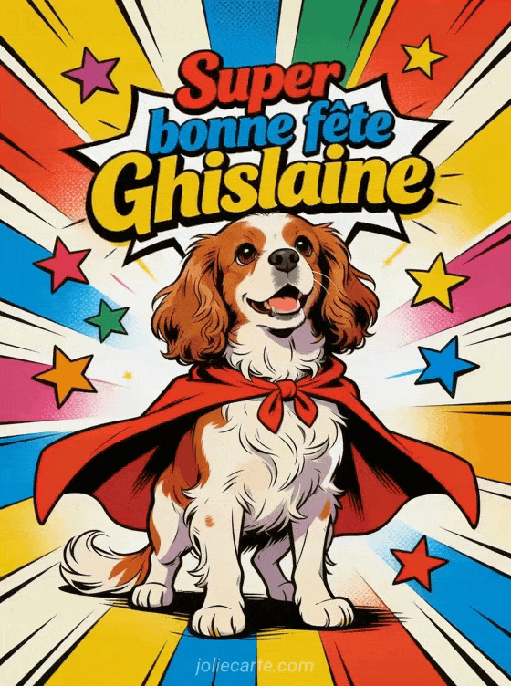 Bonne fête Ghislaine - Ghislaine gif bonne fete gratuit