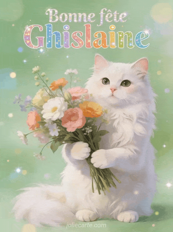 Bonne fête Ghislaine - Ghislaine gif bonne fete