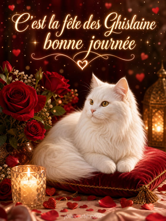 Carte bonne fĂȘte Ghislaine
