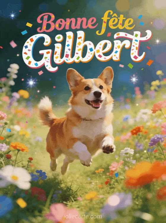 Bonne fête Gilbert - Gilbert gif bonne fete gratuit