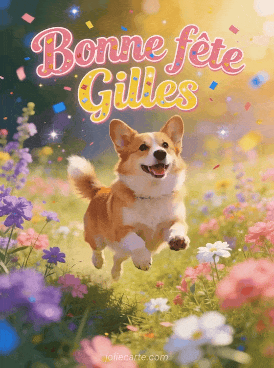 Bonne fête Gilles - Gilles gif bonne fete gratuit