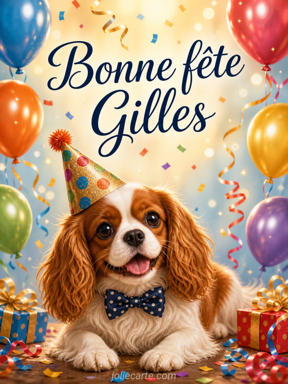 Carte bonne fête Gilles