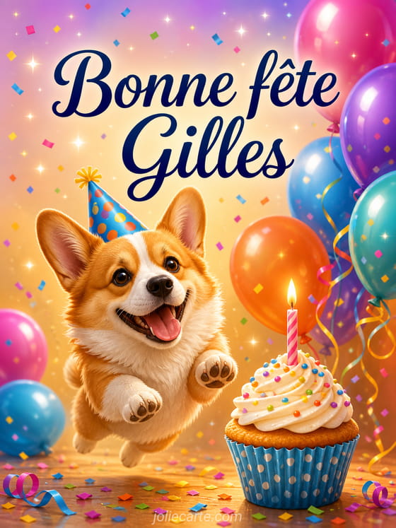 Carte bonne fête Gilles