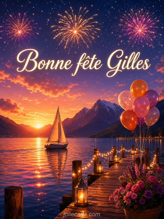 Carte bonne fête Gilles