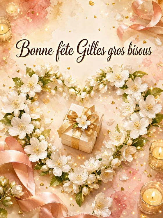 Carte bonne fête Gilles
