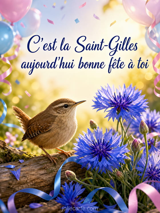 Carte bonne fête Gilles