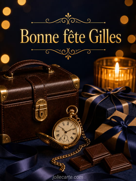 Carte bonne fête Gilles