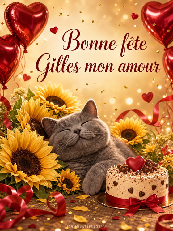 Carte bonne fête Gilles