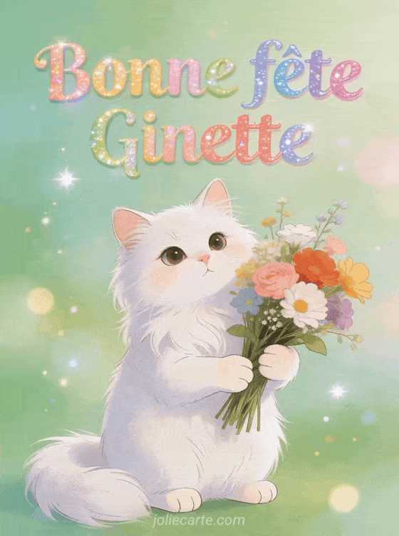 Bonne fête Ginette - Ginette gif bonne fete
