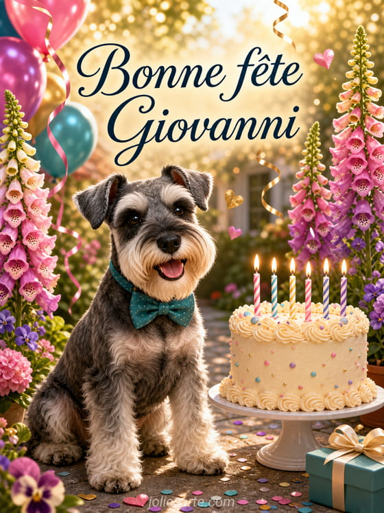 Carte bonne fĂȘte Giovanni