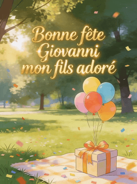 Bonne fête Giovanni - Bonne fete giovanni mon fils
