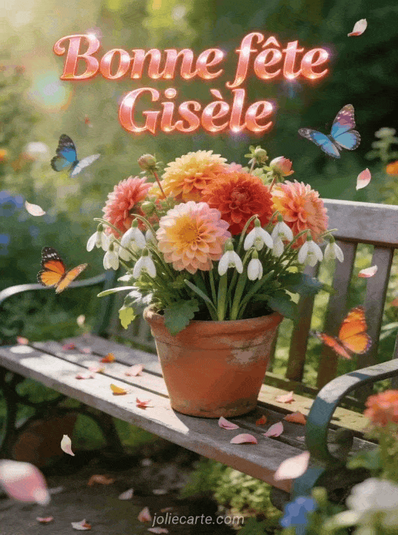 Bonne fête Gisèle - Carte bonne fete gisele gratuite