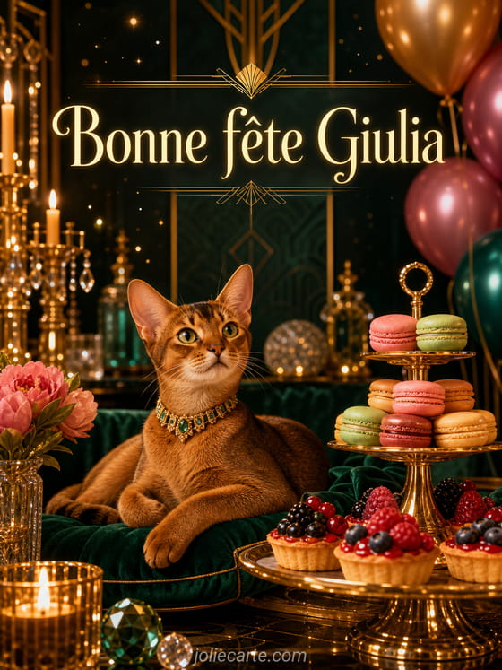 Carte bonne fête Giulia