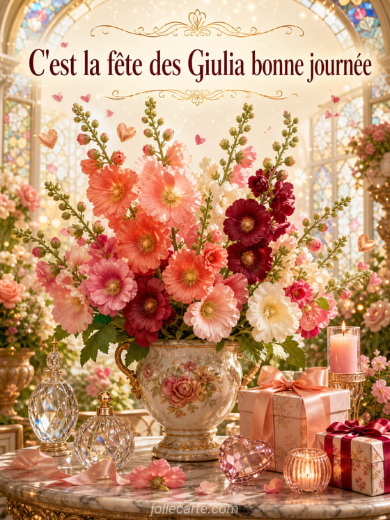 Carte bonne fête Giulia