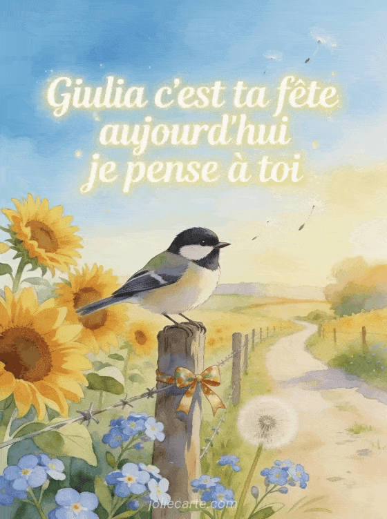 Bonne fête Giulia - Fete giulia a souhaiter