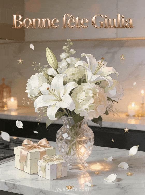Bonne fête Giulia - Carte bonne fete giulia