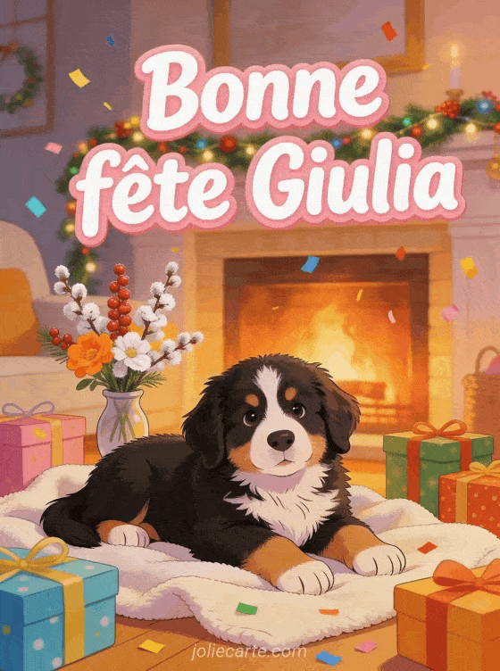 Bonne fête Giulia - Carte bonne fete giulia gratuite